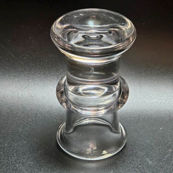 Kosta Boda Glass Bud Vase 4" Sweden Crystal minimalist Art Deco artistic design - Picture 5 of 10